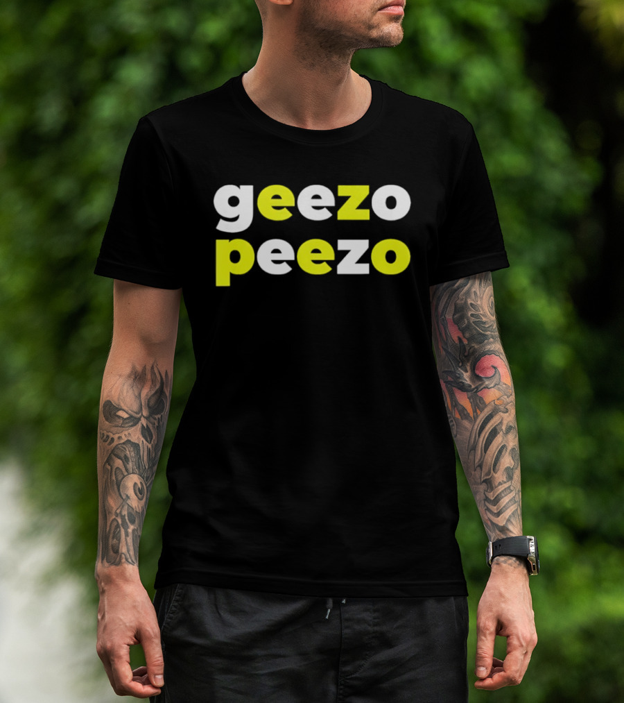 Geezo Peezo Bright Bold Text Styles T-Shirt