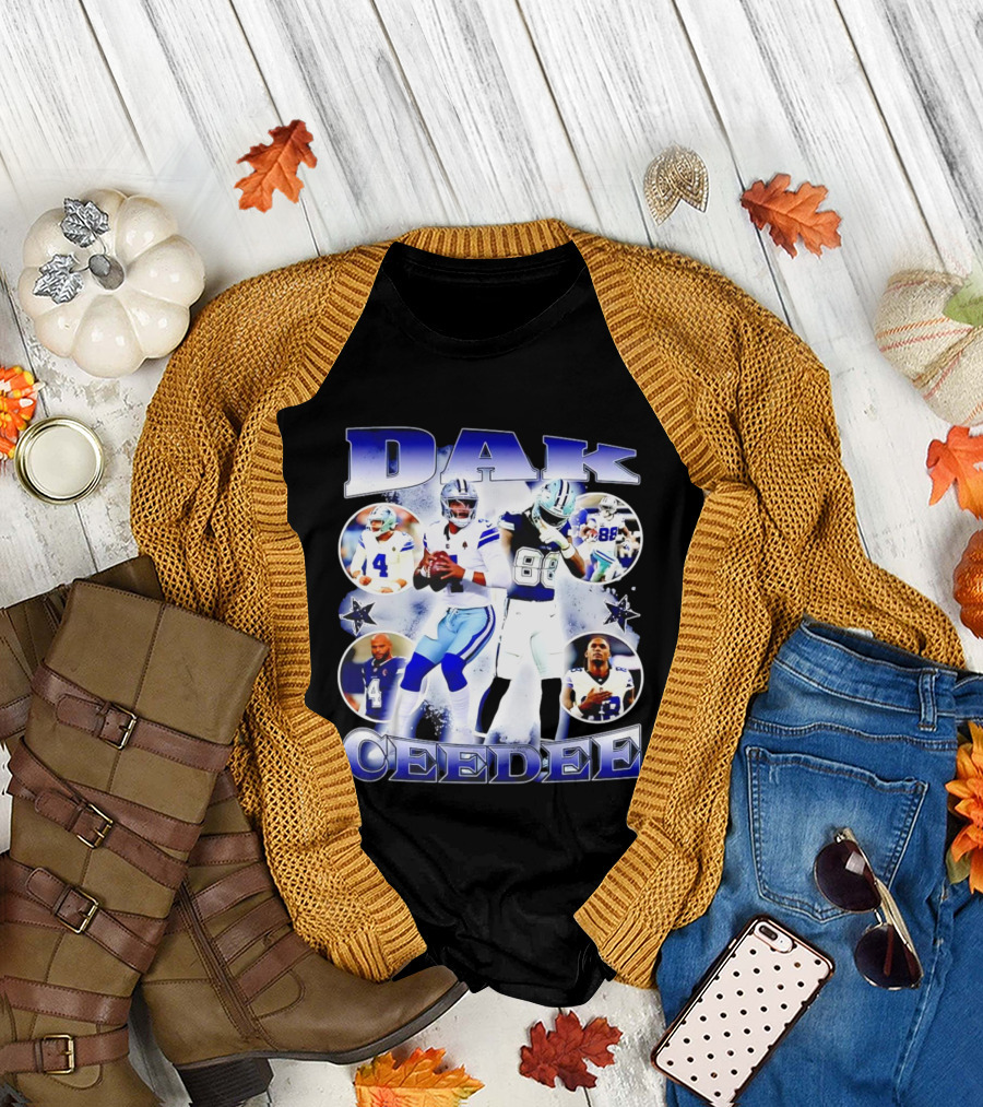 Dallas Cowboys Dak Prescott Ceedee Lamb Football Stars T-Shirt