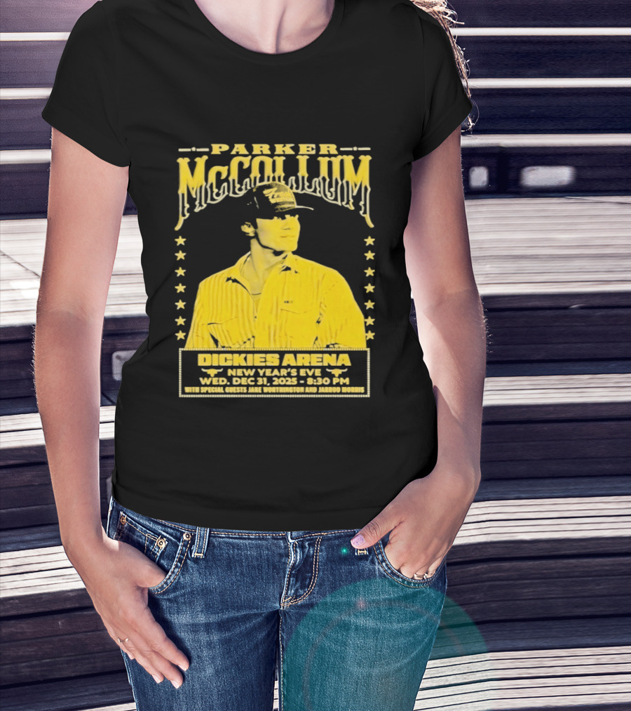 Parker McCollum 12.31.2025 Dickies Arena New Year's Eve Concert Event Stars T-Shirt