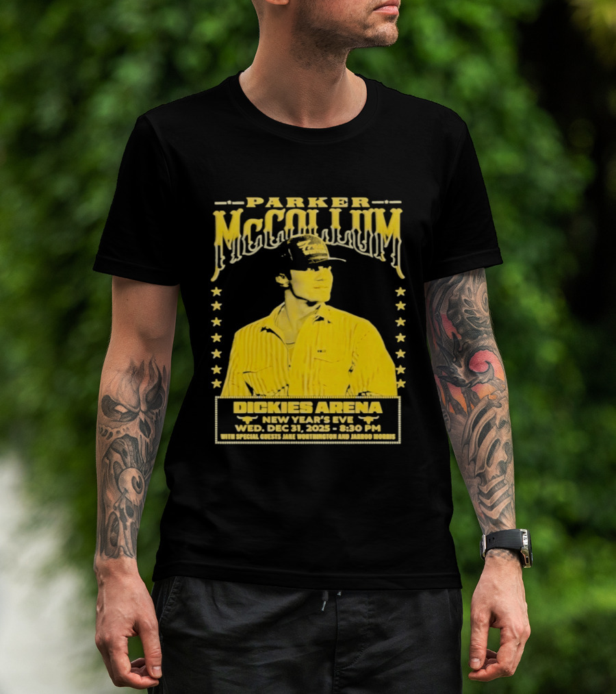 Parker McCollum 12.31.2025 Dickies Arena New Year's Eve Concert Event Stars T-Shirt