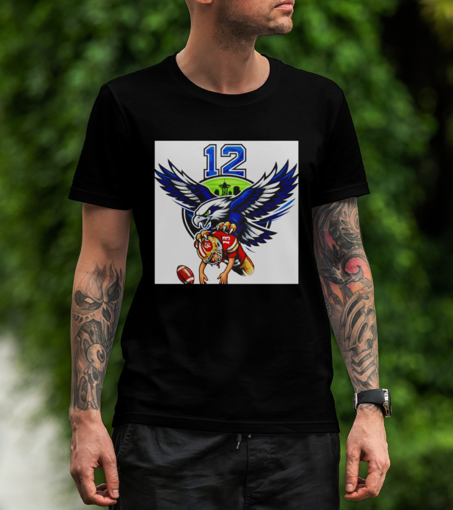 Seattle Seahawks 12th Man Meme Brock Purdy San Francisco 49ers Football Rivalry T-Shirt