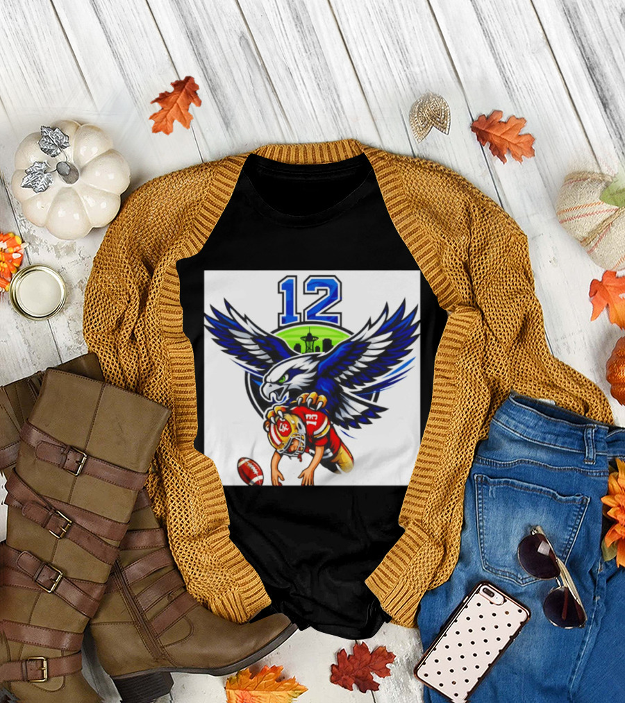 Seattle Seahawks 12th Man Meme Brock Purdy San Francisco 49ers Football Rivalry T-Shirt