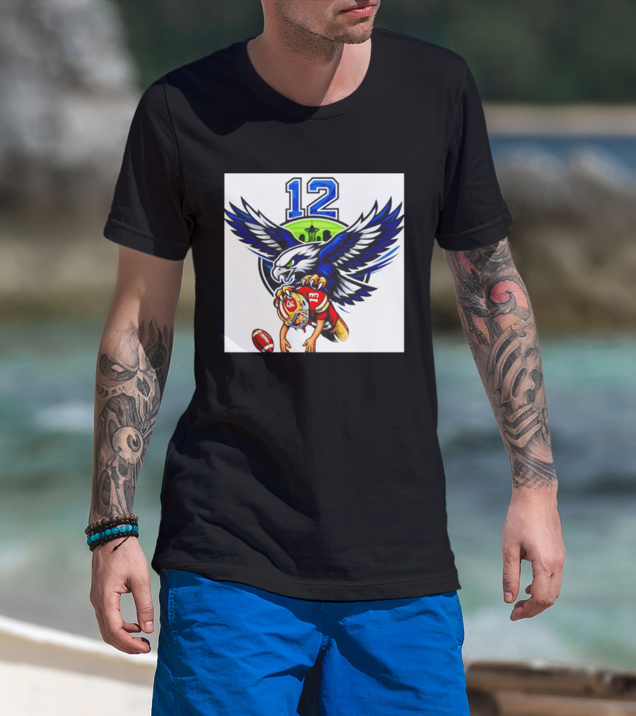 Seattle Seahawks 12th Man Meme Brock Purdy San Francisco 49ers Football Rivalry T-Shirt
