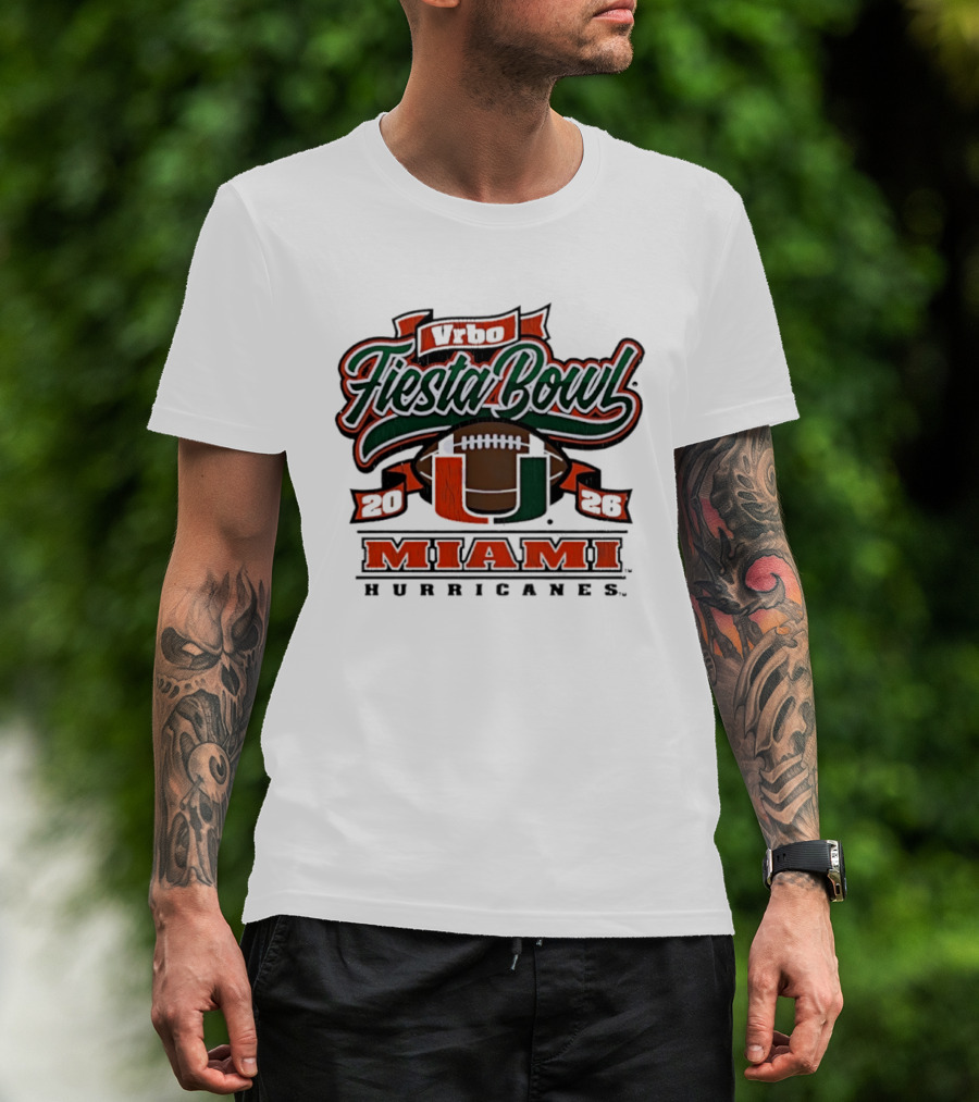 Miami Hurricanes Vrbo Fiesta Bowl 2026 Cfp Semifinal T-Shirt