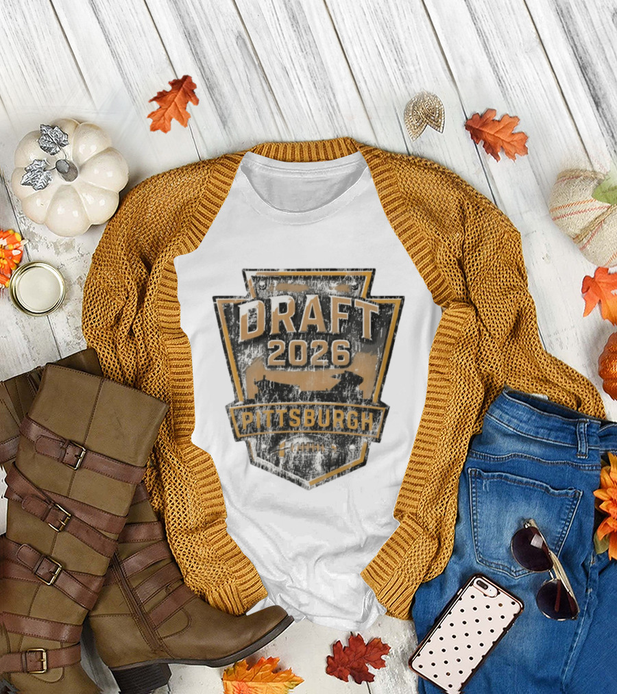 Pittsburgh Draft 2026 Vintage Steelers Football T-Shirt