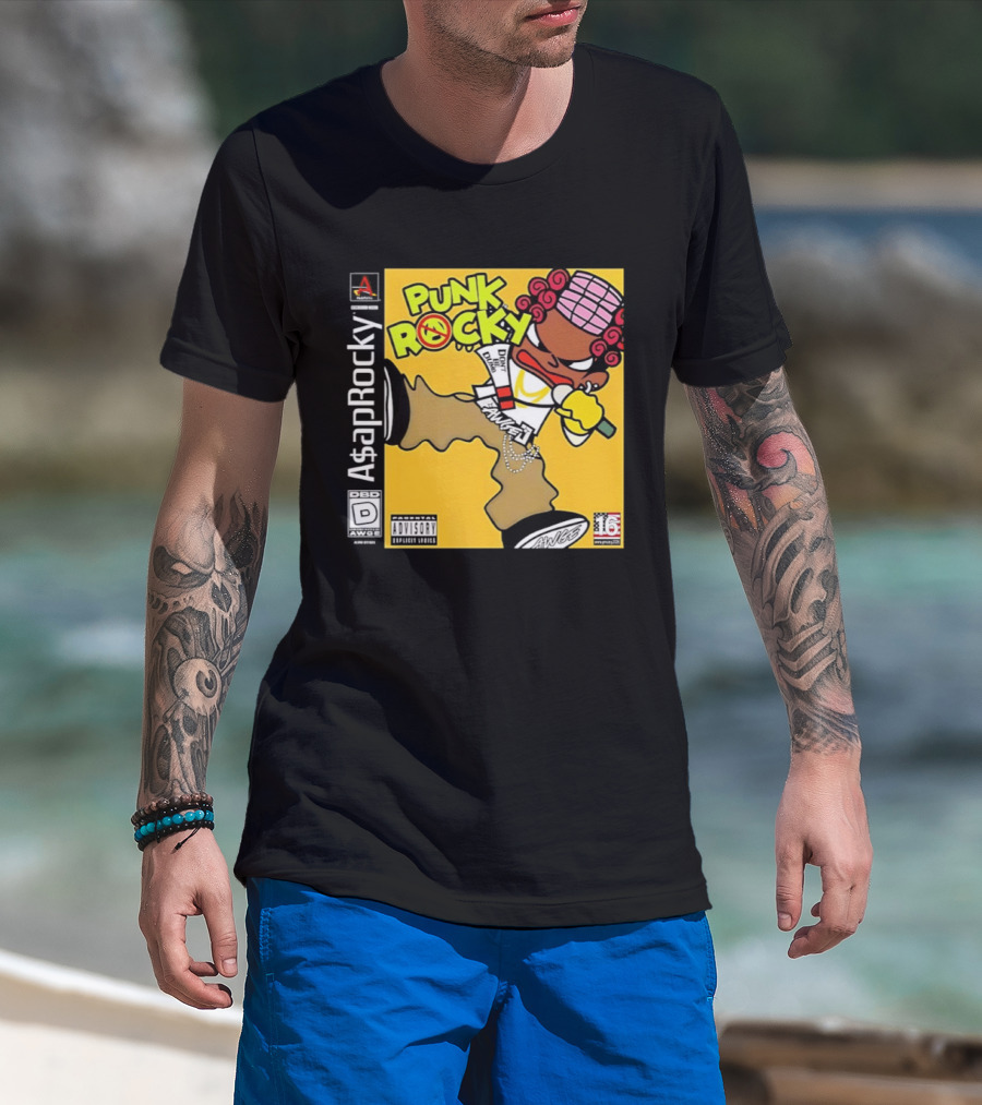 Don’t Be Dumb For Asap Rocky’s Punk Rocky Inspired By Parappa The Rapper T-Shirt