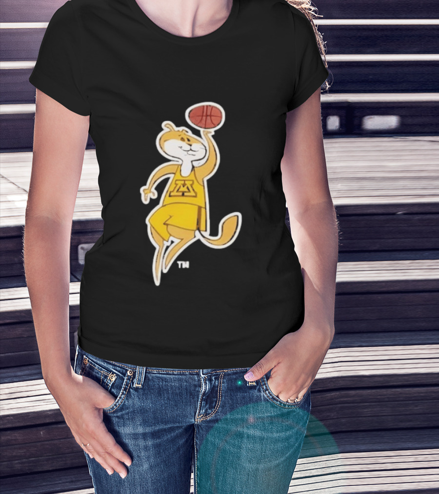 Minnesota Gophers Basketball Mascot Slam Dunk T-Shirt