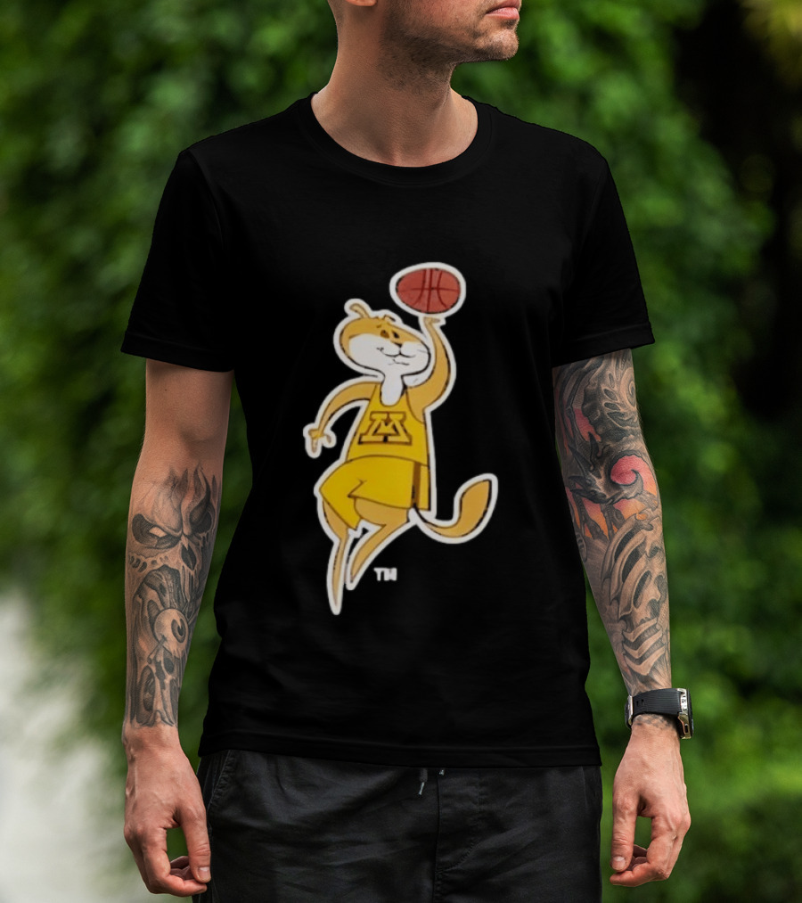 Minnesota Gophers Basketball Mascot Slam Dunk T-Shirt
