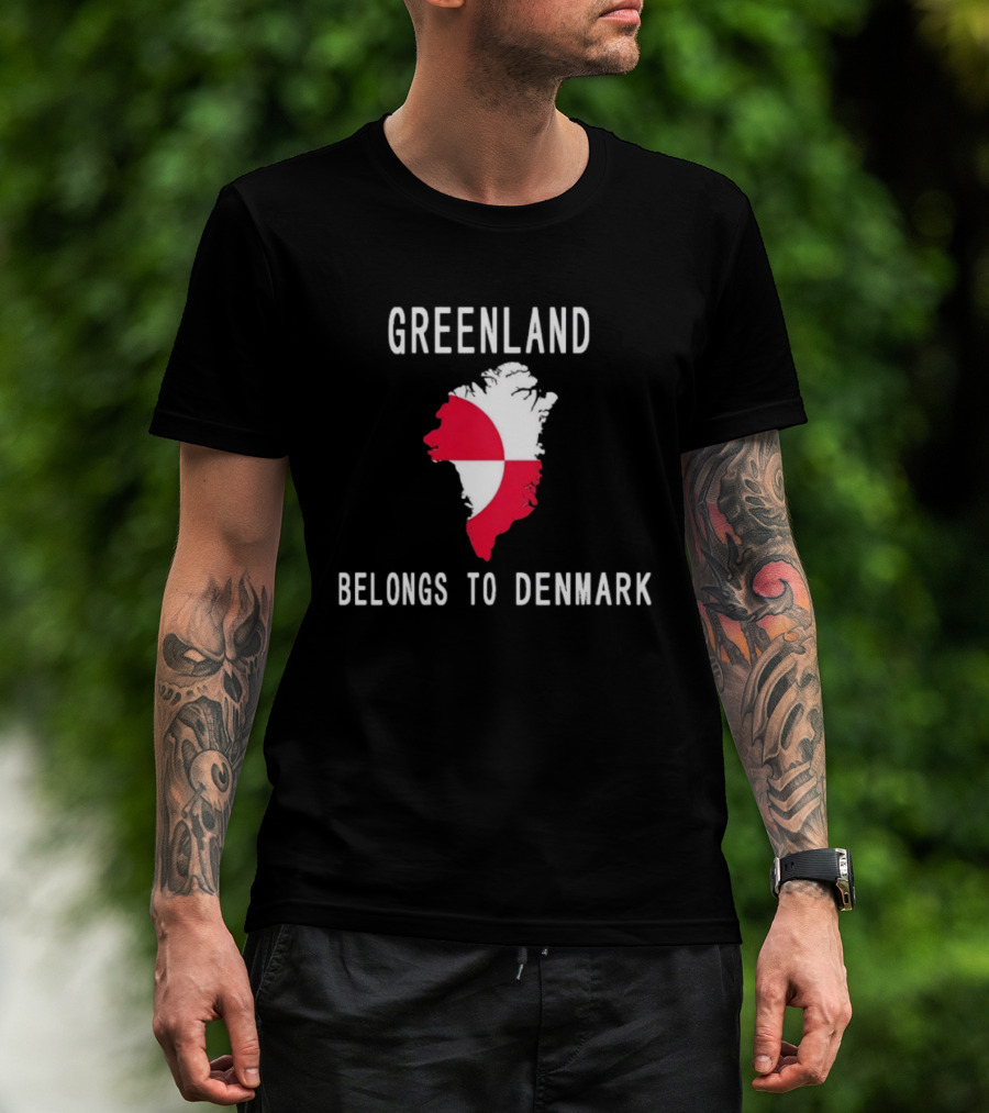 Greenland Belongs To Denmark Map T-Shirt