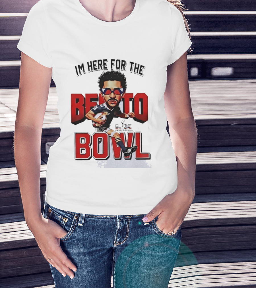 Bad Bunny Super Bowl I’m Here For The Benito Bowl T-Shirt