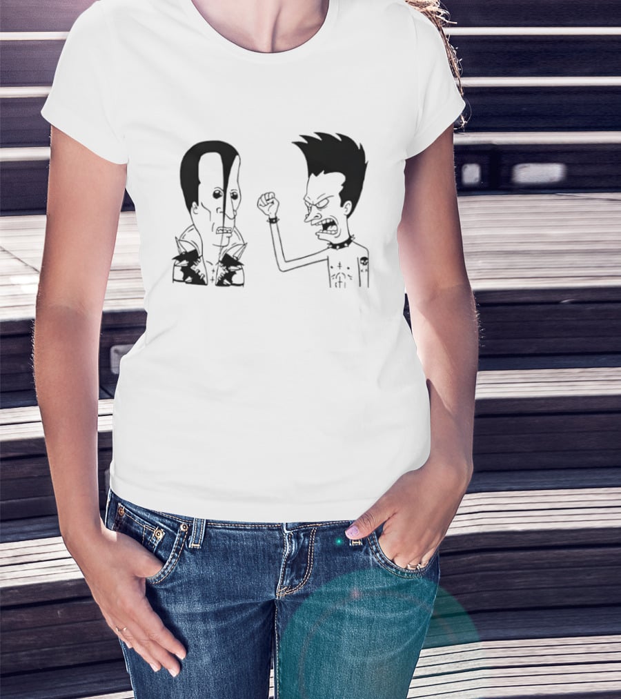 Grumpy Beavis And ButtHead Misfits T-Shirt
