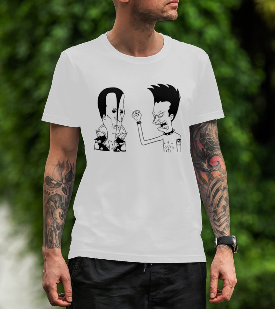 Grumpy Beavis And ButtHead Misfits T-Shirt