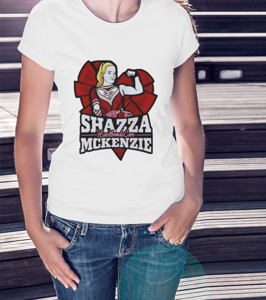 Shazza McKenzie Heartbreak Core Wrestling Superhero T-Shirt