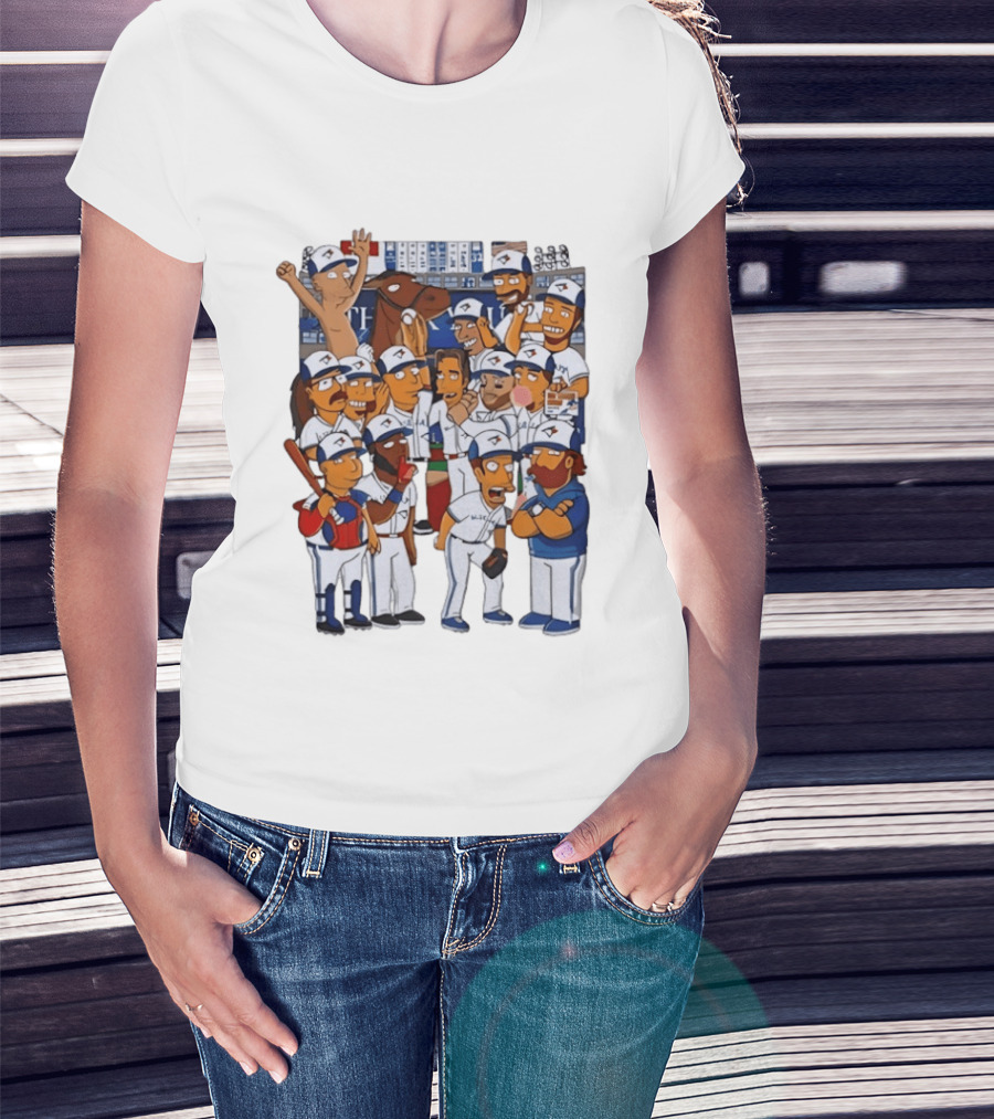 The Simpsons Toronto Blue Jays Baseball 2025 World Series Celebration T-Shirt