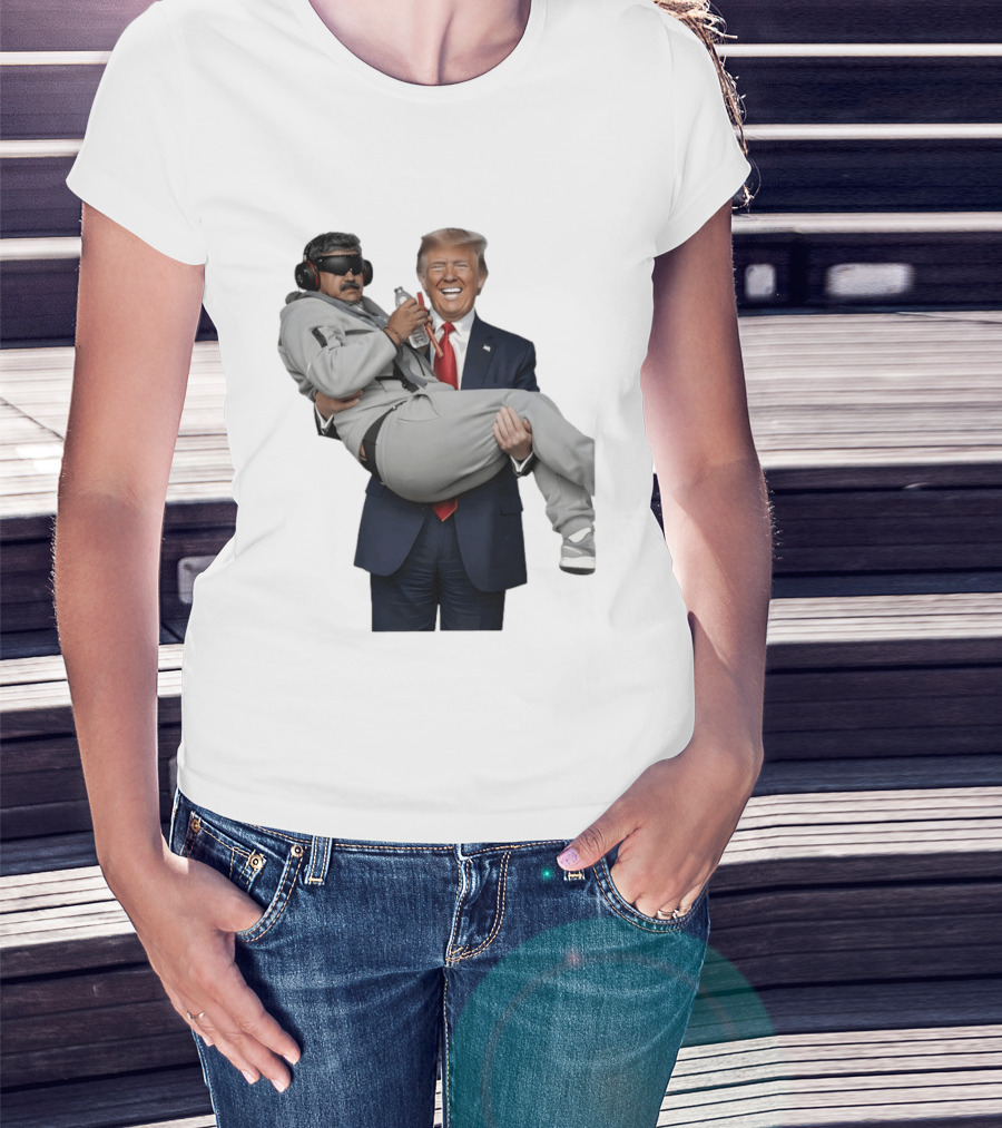 Trump Carry Maduro Satire Funny Political Humor T-Shirt