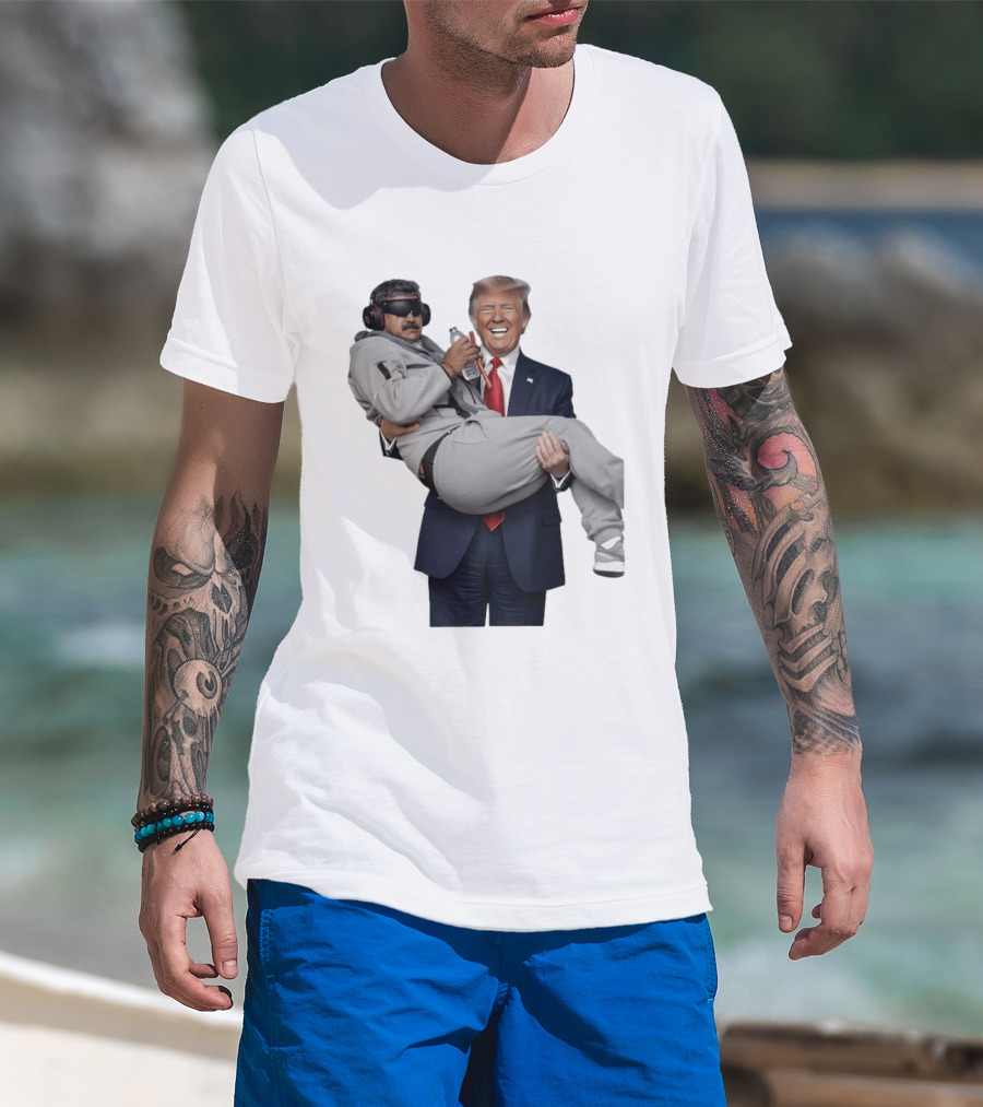 Trump Carry Maduro Satire Funny Political Humor T-Shirt
