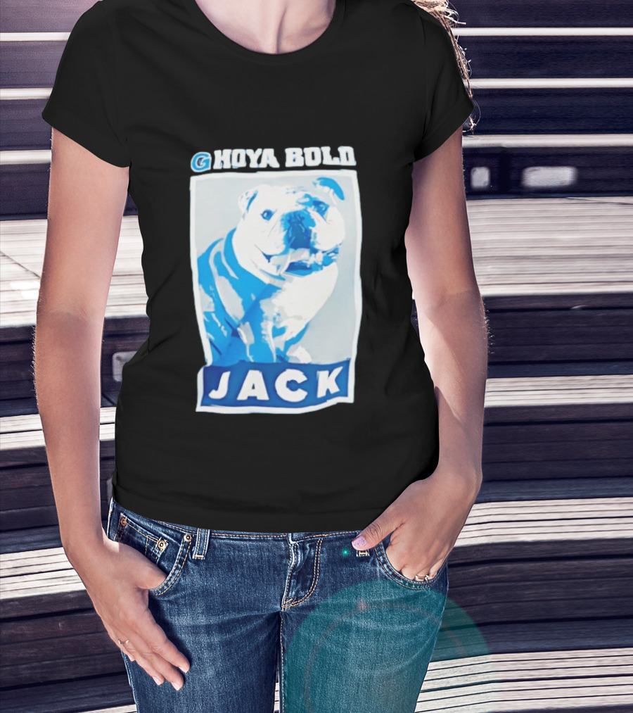 Georgetown Hoyas Hoya Bold Jack Bulldog Basketball T-Shirt