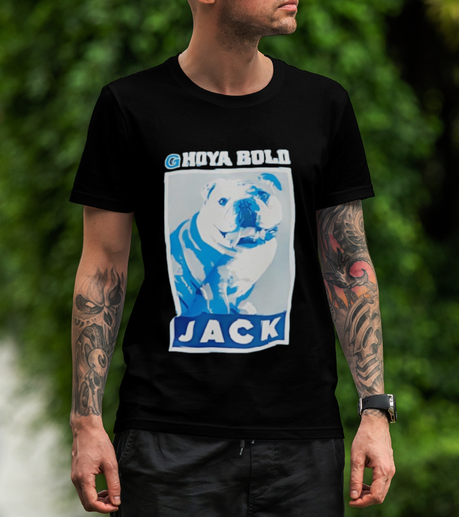 Georgetown Hoyas Hoya Bold Jack Bulldog Basketball T-Shirt