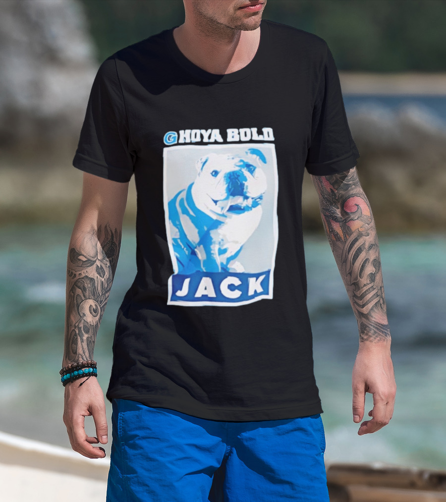 Georgetown Hoyas Hoya Bold Jack Bulldog Basketball T-Shirt