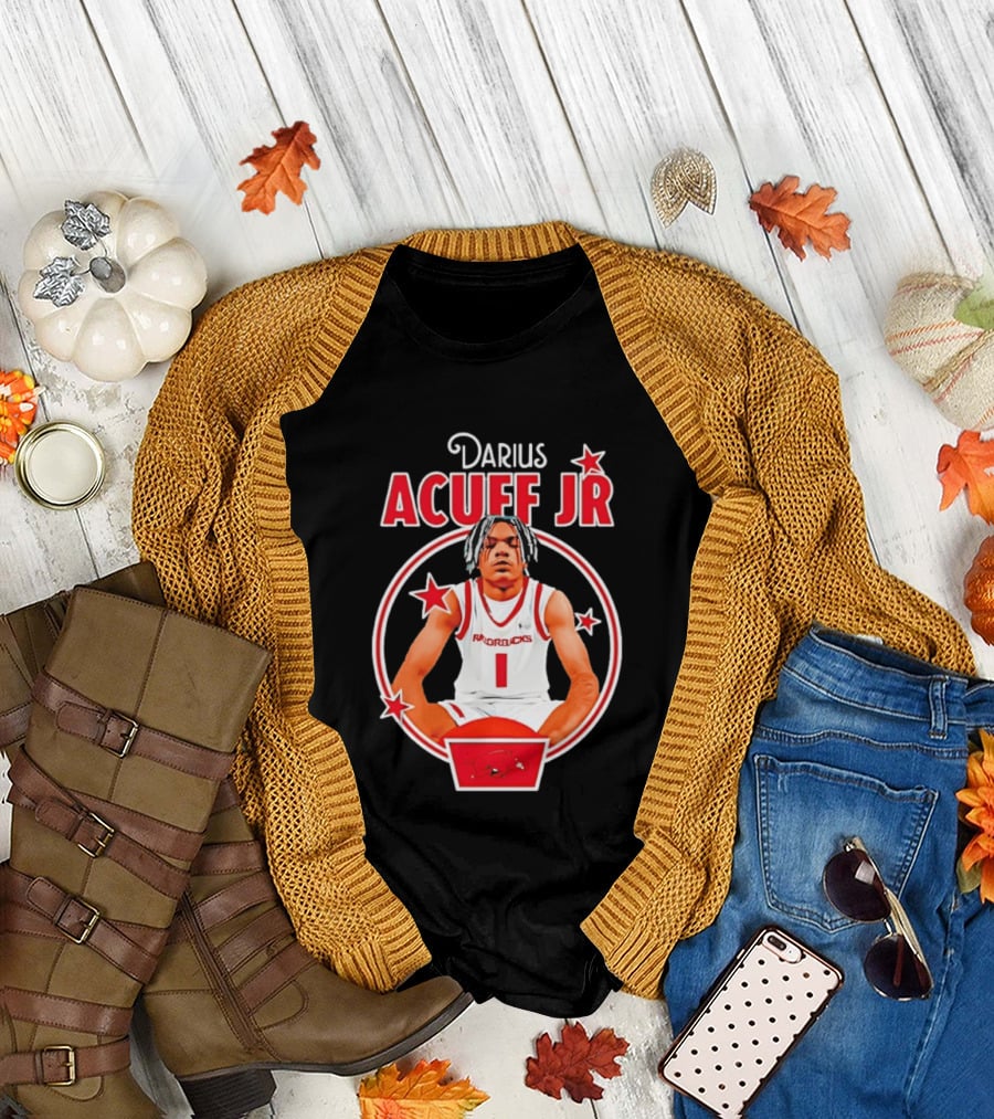 Darius Acuff Jr Arkansas Razorbacks Basketball Player Star Athlete T-Shirt
