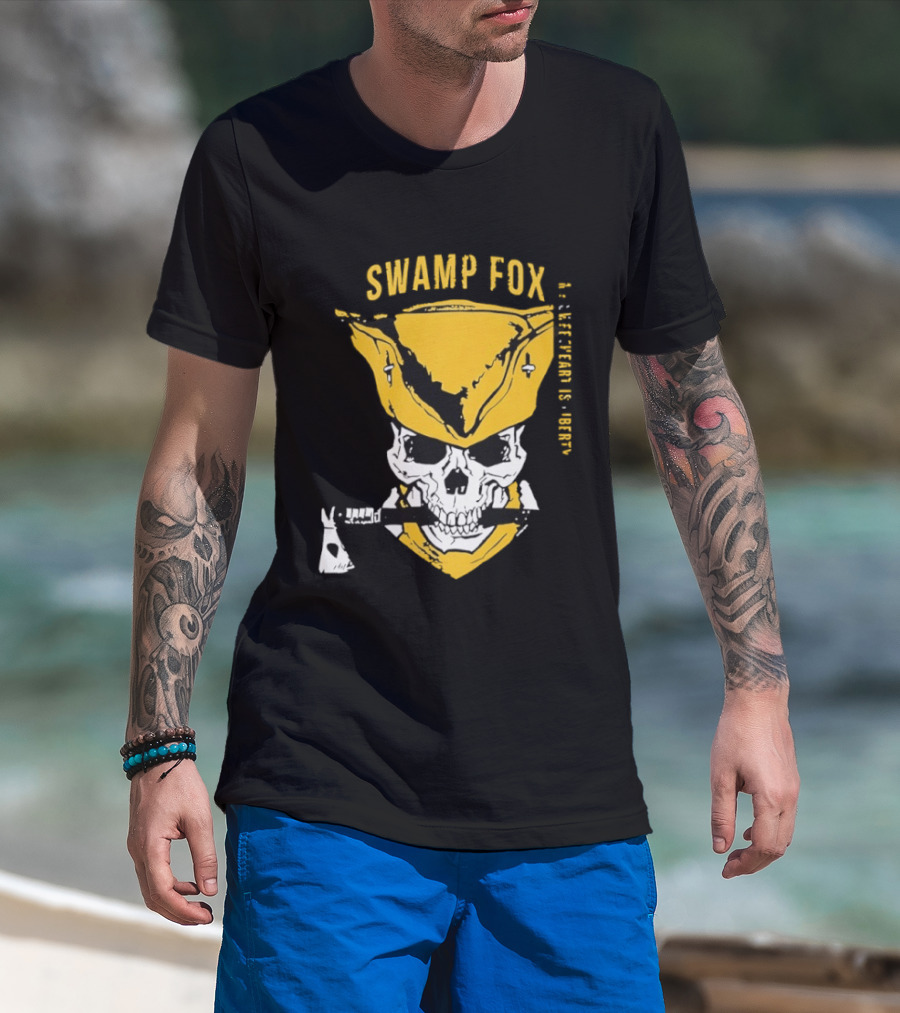 SWAMP FOX Skull My Sweetheart Is Liberty T-Shirt