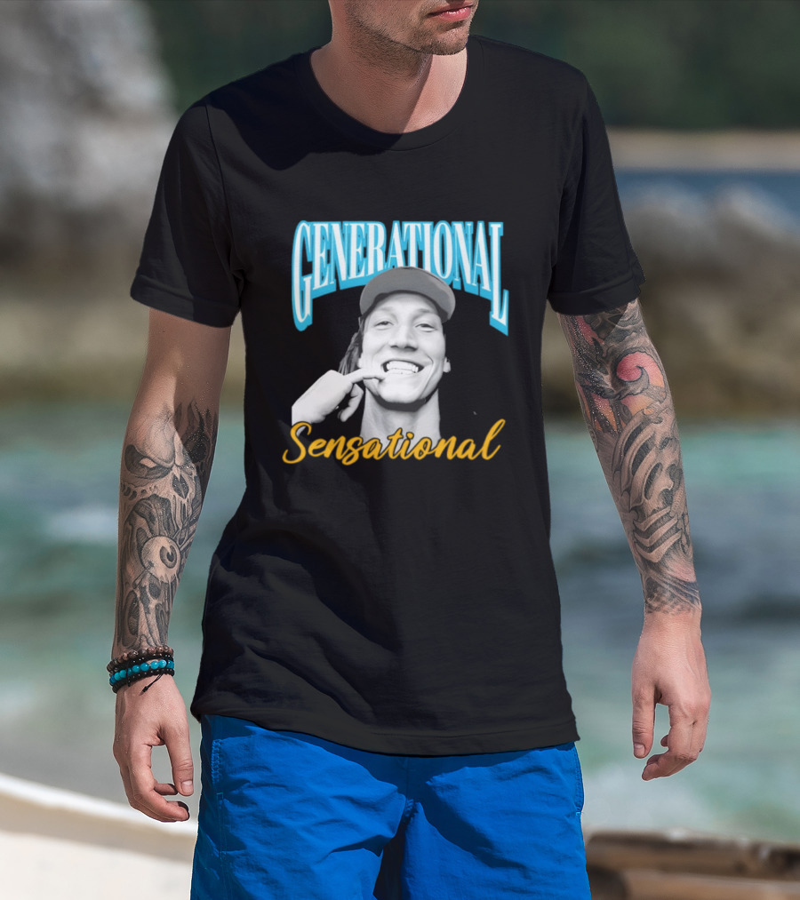 Generational Sensational Trevor Lawrence Jacksonville Jaguars T-Shirt
