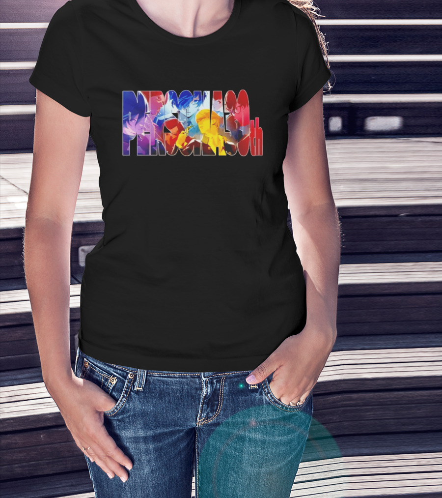 Persona 30th Anniversary Event Characters Collage T-Shirt