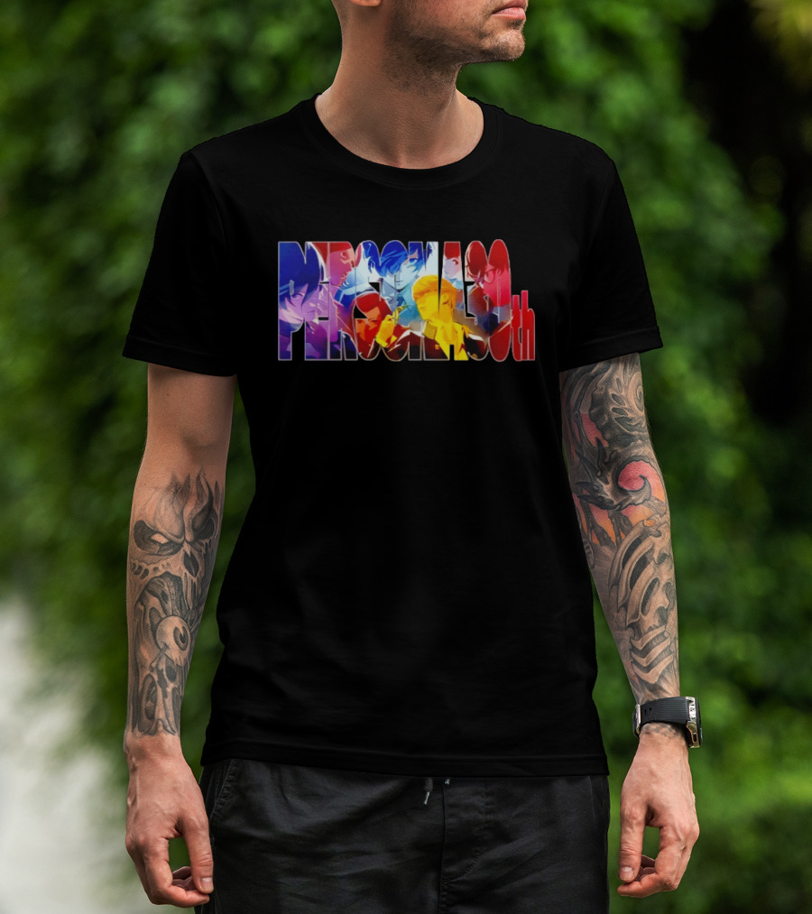 Persona 30th Anniversary Event Characters Collage T-Shirt