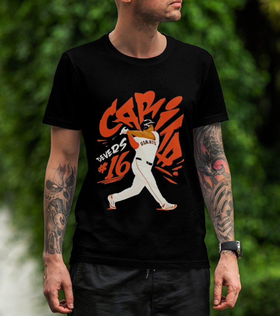 CAPITA Devers #16 Giants Baseball T-Shirt