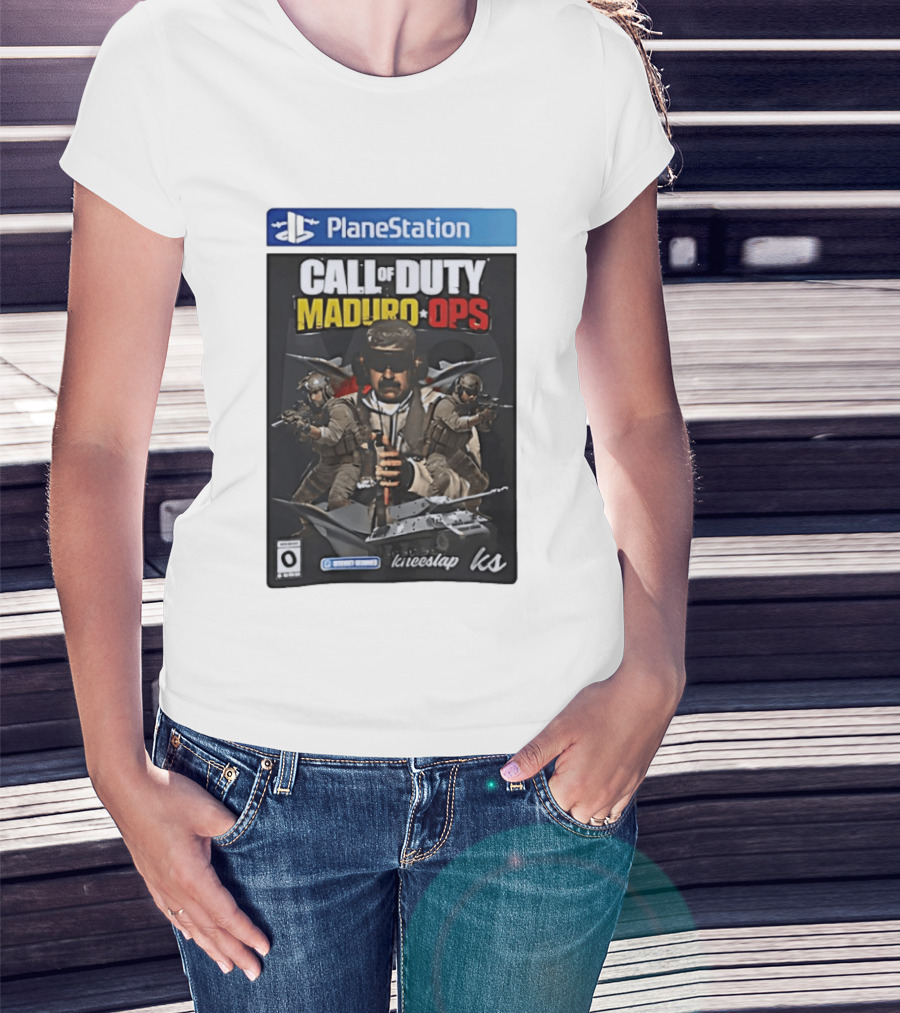 PlaneStation Call Of Duty Maduro Ops Kneeslap Ks Edition T-Shirt