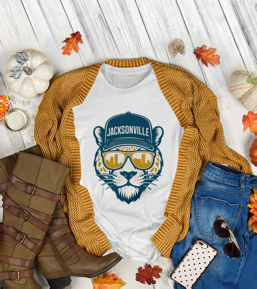 Jacksonville Jaguars Duval Football 2025 Skyline T-Shirt
