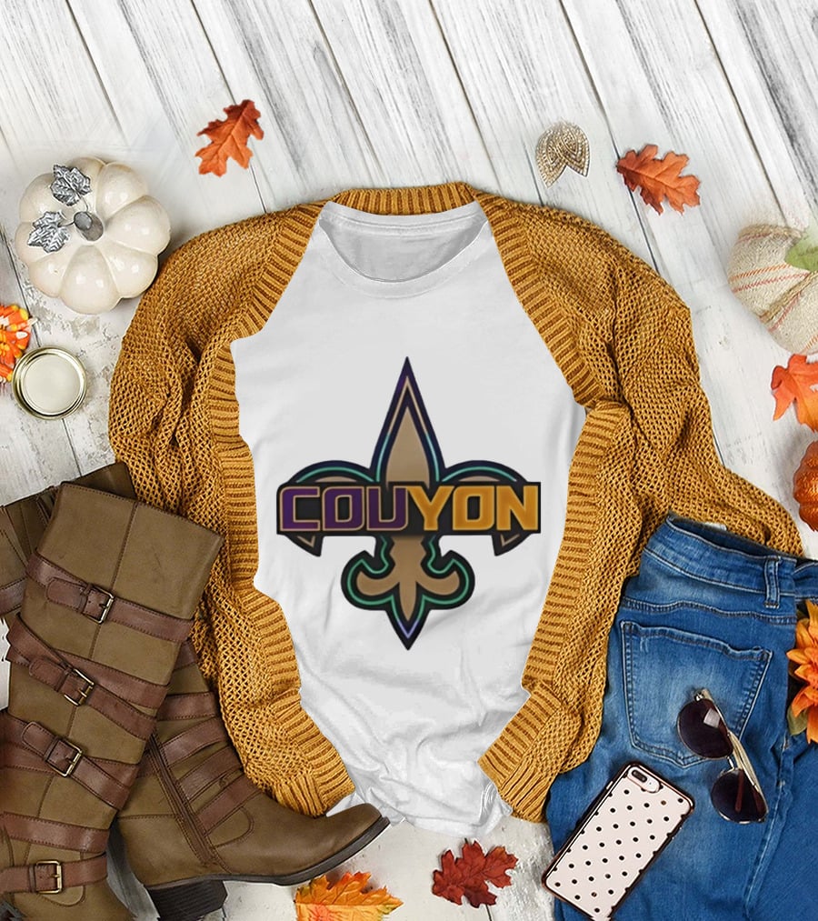 Couyon New Orleans Saints Fleur de Lis Collaboration T-Shirt