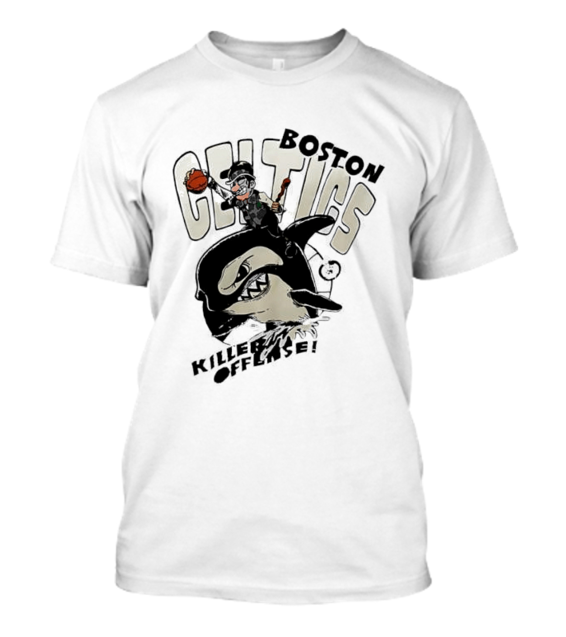 Boston Celtics Killer Offense Basketball Shark T-Shirt