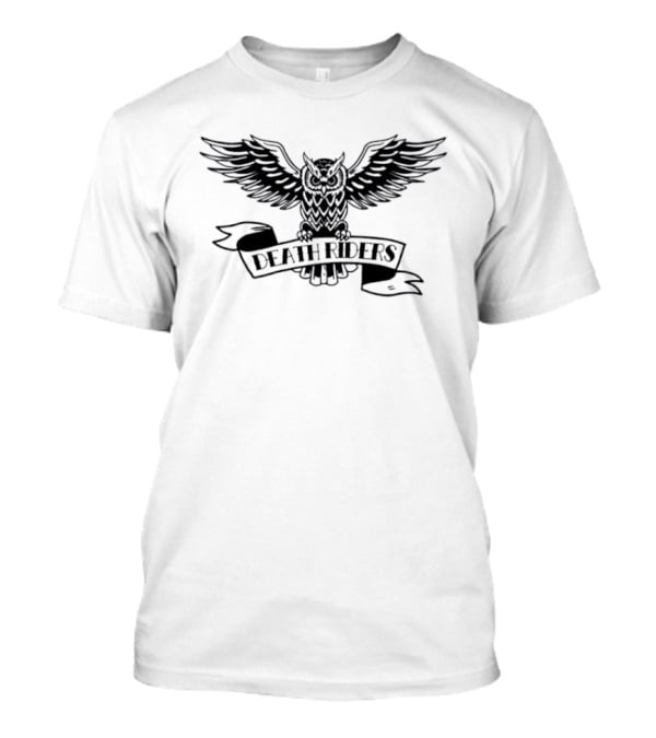 Death Riders Owl Wings Spread Dark T-Shirt