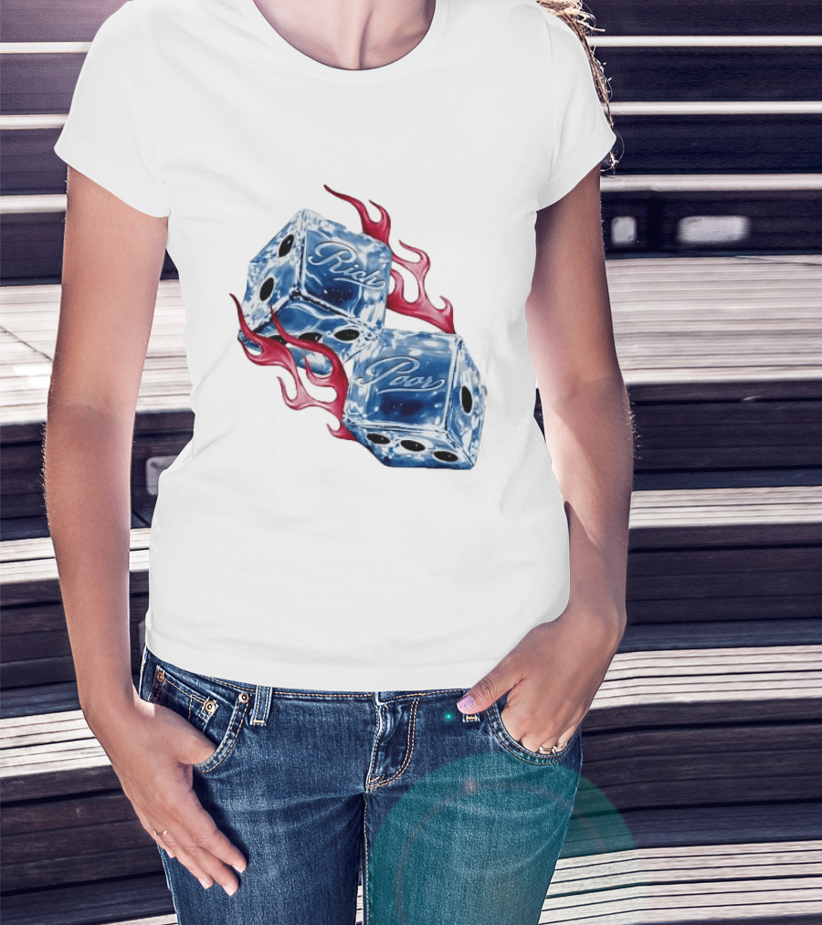 Rich Poor Ice Fiery Dice T-Shirt