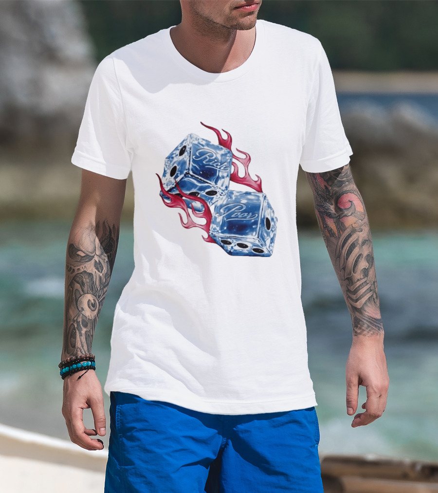 Rich Poor Ice Fiery Dice T-Shirt