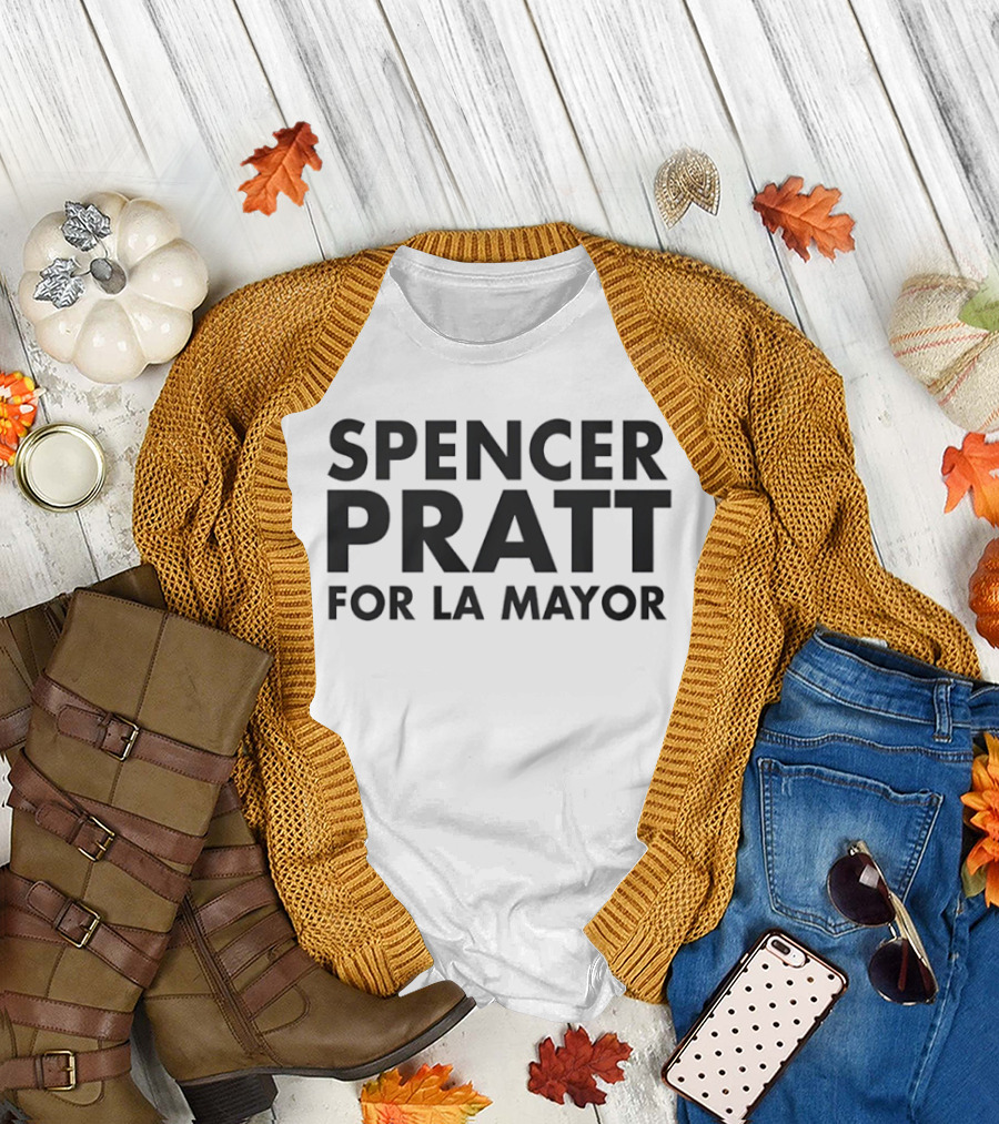Spencer Pratt For LA Mayor Election Campaign Black T-Shirt
