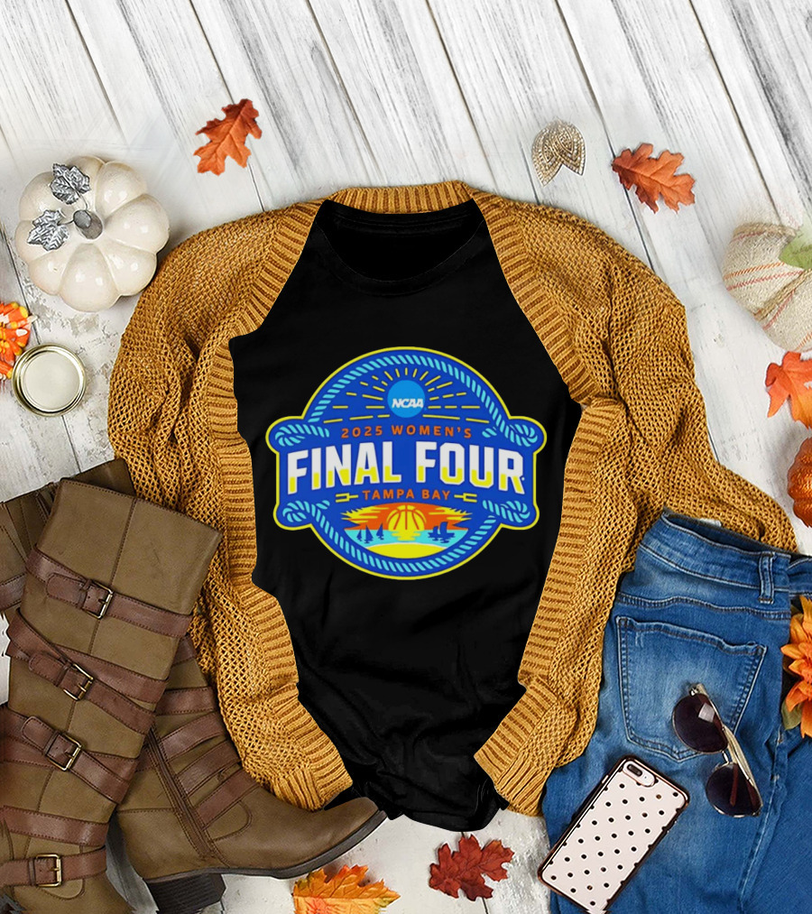 2025 NCAA Women’s Basketball Final Four Tampa Bay Logo T-Shirt