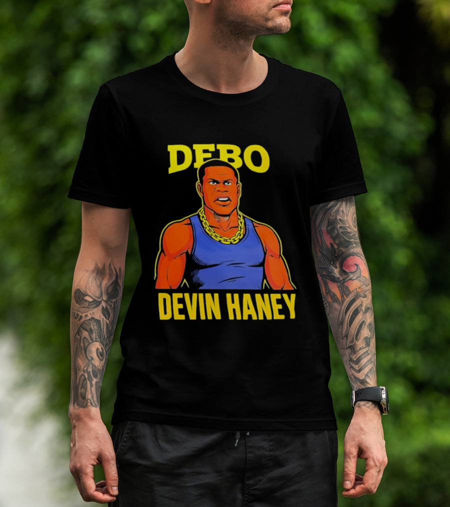 DEBO Devin Haney Cartoon Chain Bold T-Shirt