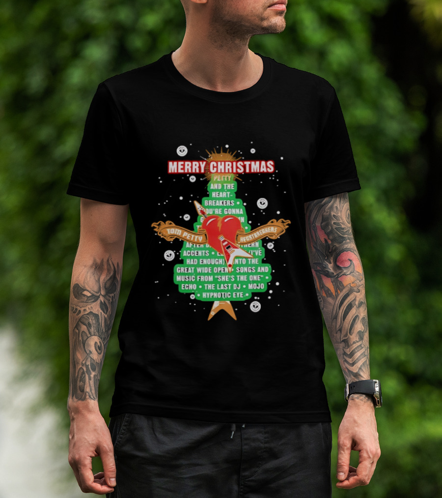 Tom Petty Heartbreakers Merry Christmas You're Gonna Heartbreak Songs Mojo Hypnotic Eye T-Shirt