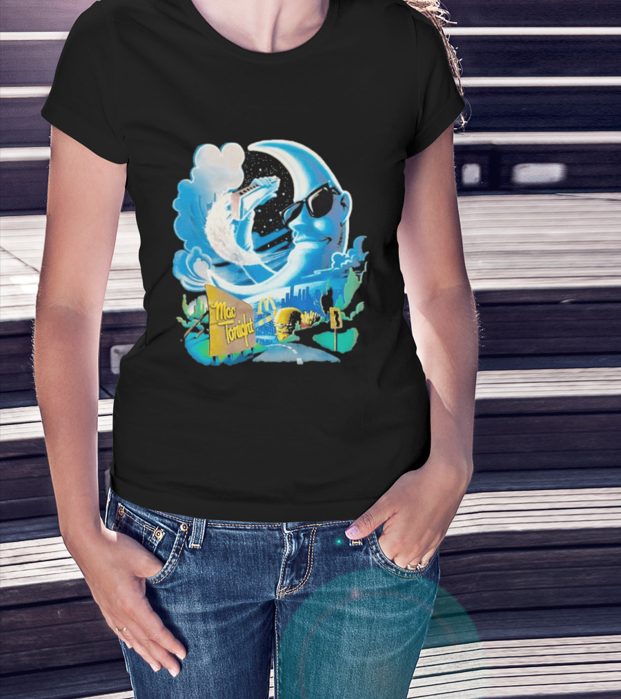 McDonald's Mac Tonight Moon Man Playing Piano Retro Nostalgia T-Shirt