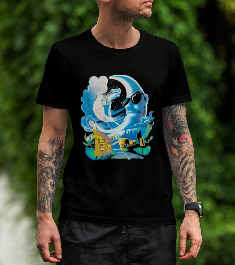 McDonald's Mac Tonight Moon Man Playing Piano Retro Nostalgia T-Shirt