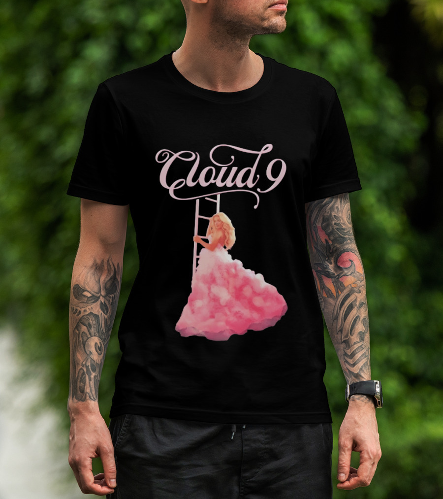 Megan Moroney Cloud 9 Tour Vintage Ladder Pink Dress T-Shirt
