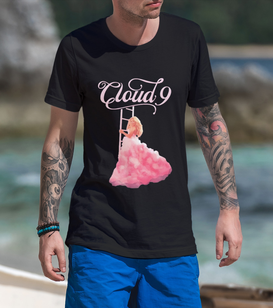 Megan Moroney Cloud 9 Tour Vintage Ladder Pink Dress T-Shirt