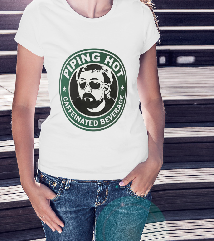 Piping Hot Caffeinated Beverage Adam The Woo T-Shirt