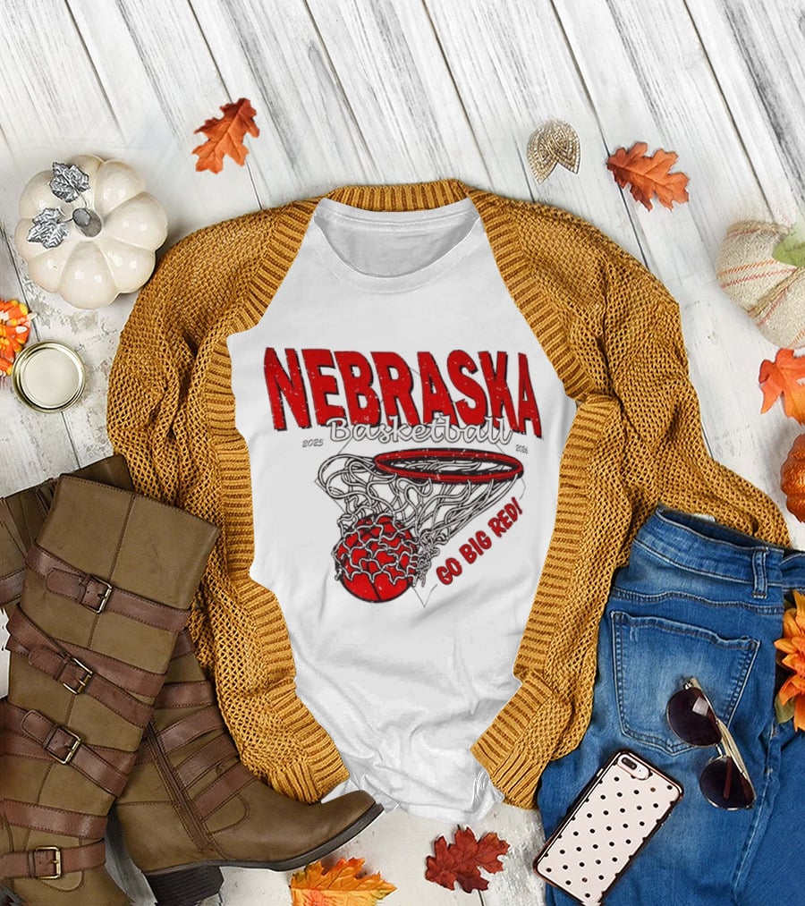 Nebraska Basketball Go Big Red 2025 2026 T-Shirt