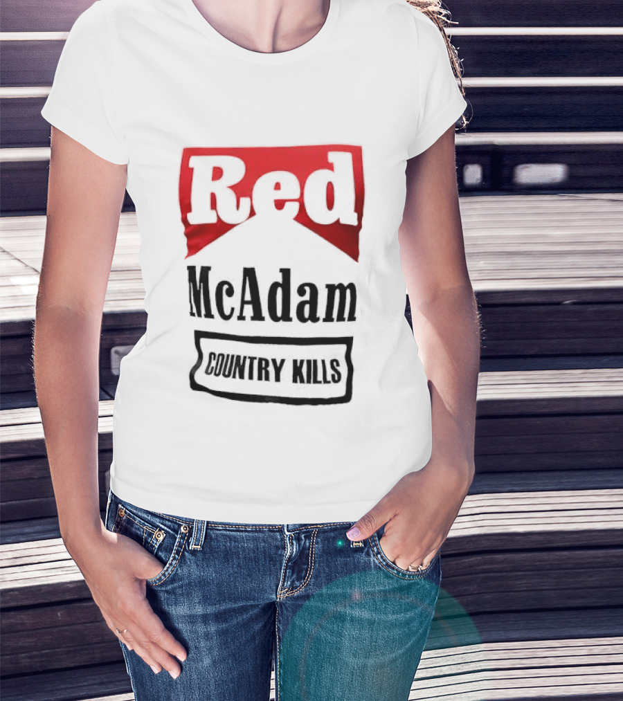 Red McAdam Country Kills Bold T-Shirt