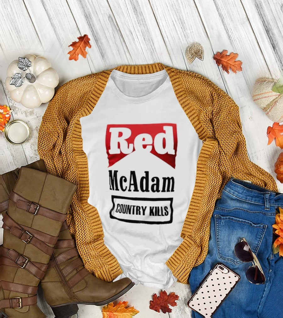 Red McAdam Country Kills Bold T-Shirt