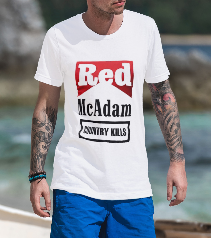 Red McAdam Country Kills Bold T-Shirt