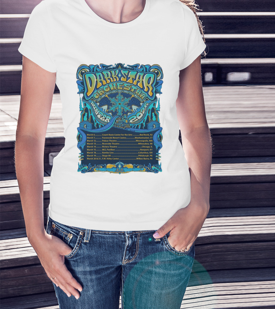 Dark Star Orchestra Winter Tour 2026 Concert Dates And Locations T-Shirt